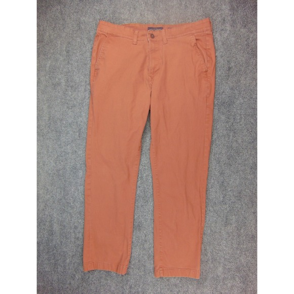 Lucky Brand Other - Lucky Brand 410 Athletic Chino Mens 34x30 Orange Casual Preppy Coastal